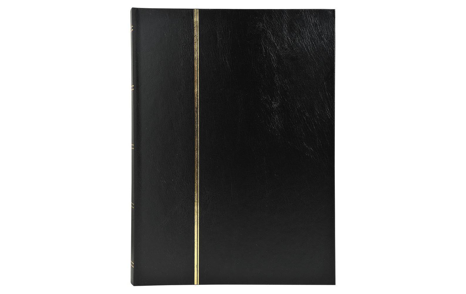 Sammelalbum Briefmarken, 22.5 x 30.5 cm, 16 Seiten, SchwarzAlbum zum Sammeln