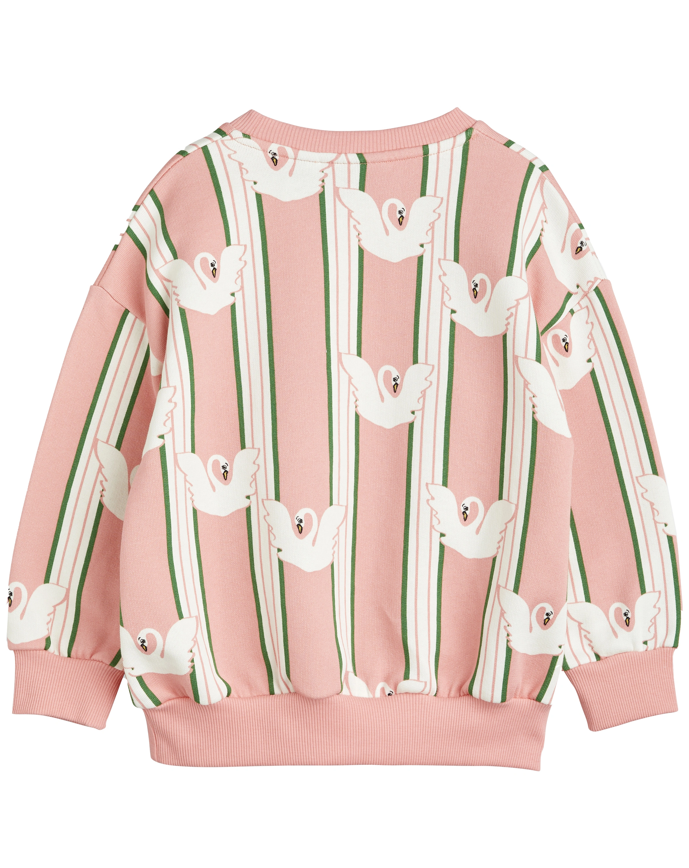 Sweatshirt SWAN STRIPE in rosa