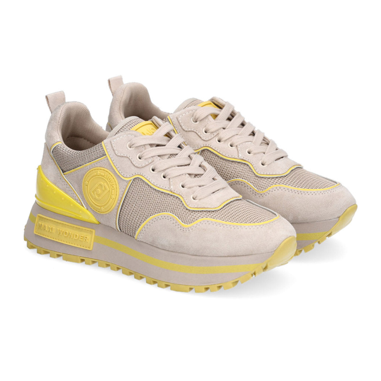 Liu-Jo Sneakers en Cuir Félicie beiges