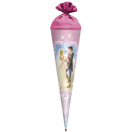 Roth Schultüte Königshochzeit mit Glitter, 70 cm, rund