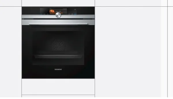 Siemens iQ700 HS658GXS1 - Ovn - med dampfunktion - til indbygning - niche - bredde: 56 cm - dybde: 55 cm - højde: 58.5 cm - med selv-rengøring - Klasse A  - rustfrit stål