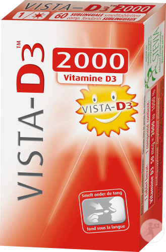 Vista D3 2000 Comprimés Fondants Sublinguaux 60