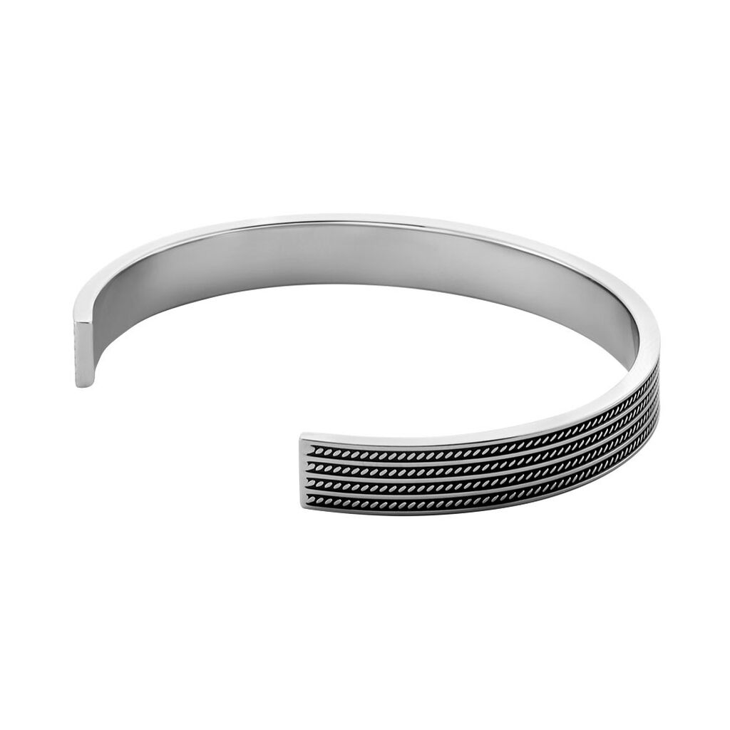 Bracelet Jonc Ouvert Acier Bicolore Anderson
