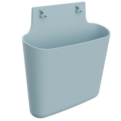 Corbeille murale XL - H 38,5 x L 40 x P 11,5 cm - bleu