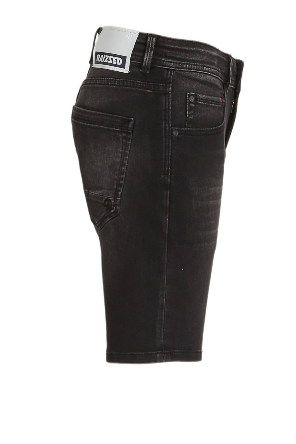 Raizzed slim fit denim shortzwart