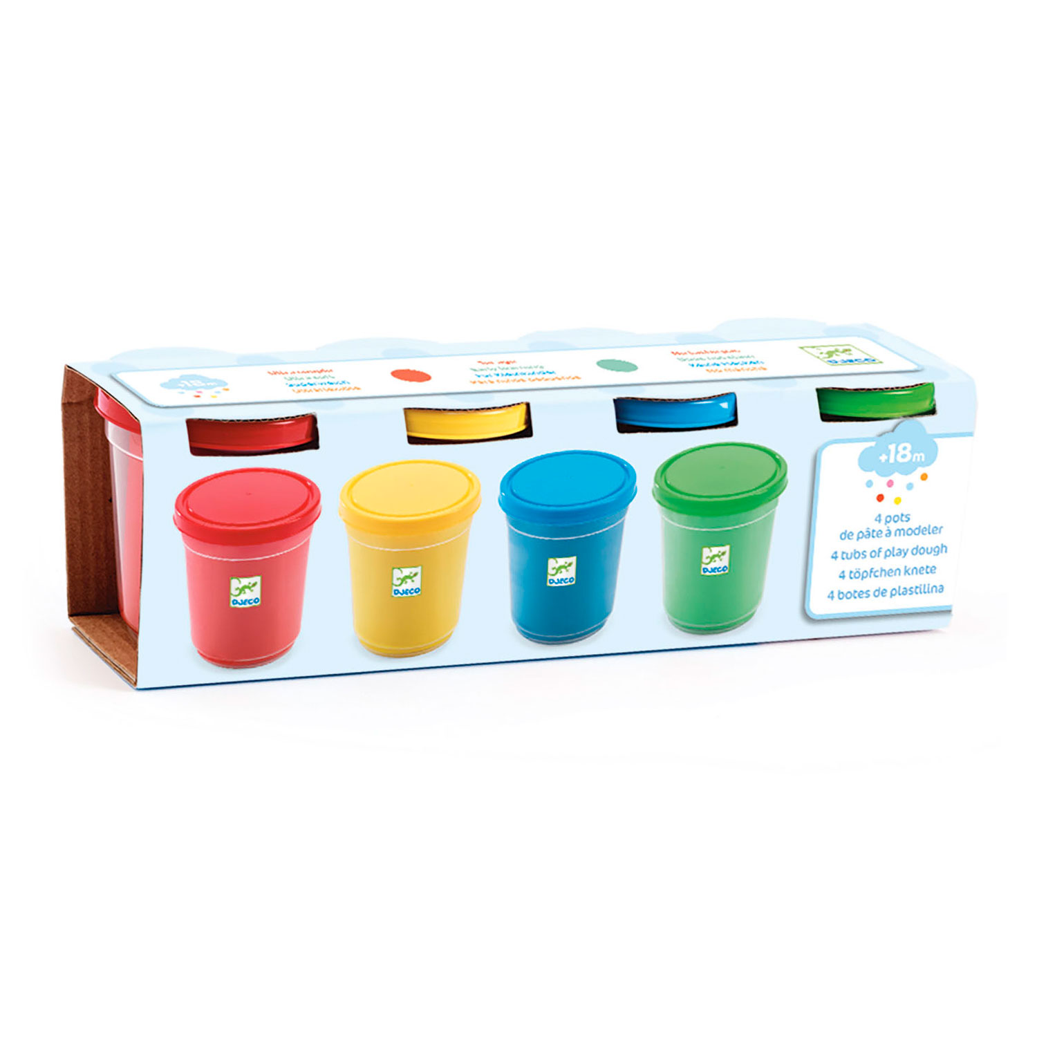 Djeco Kinderklei Primaire Kleuren, 4st.