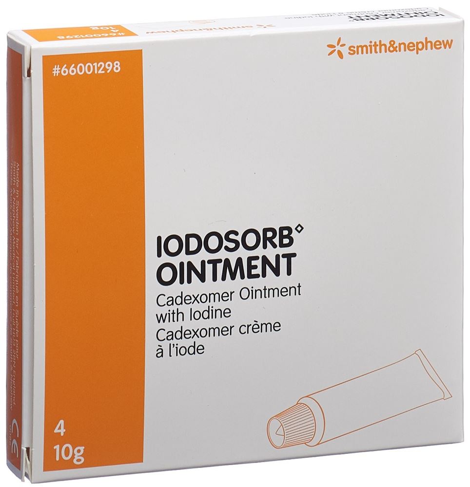 Iodosorb Salbe 10 g<br>4 × 10 g, Salbe