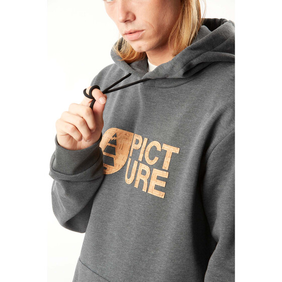 Picture Basement Cork Hoodie Dark Grey Melange Men FA24
