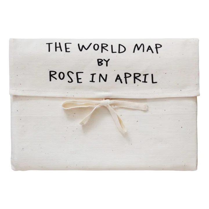 Rose in April Carte du monde version anglaise