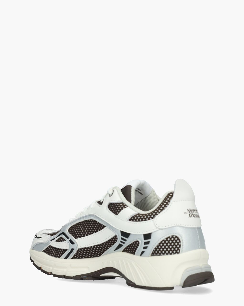 Mercer Amsterdam The Re-Run Donkerbruin/Wit Damessneakers