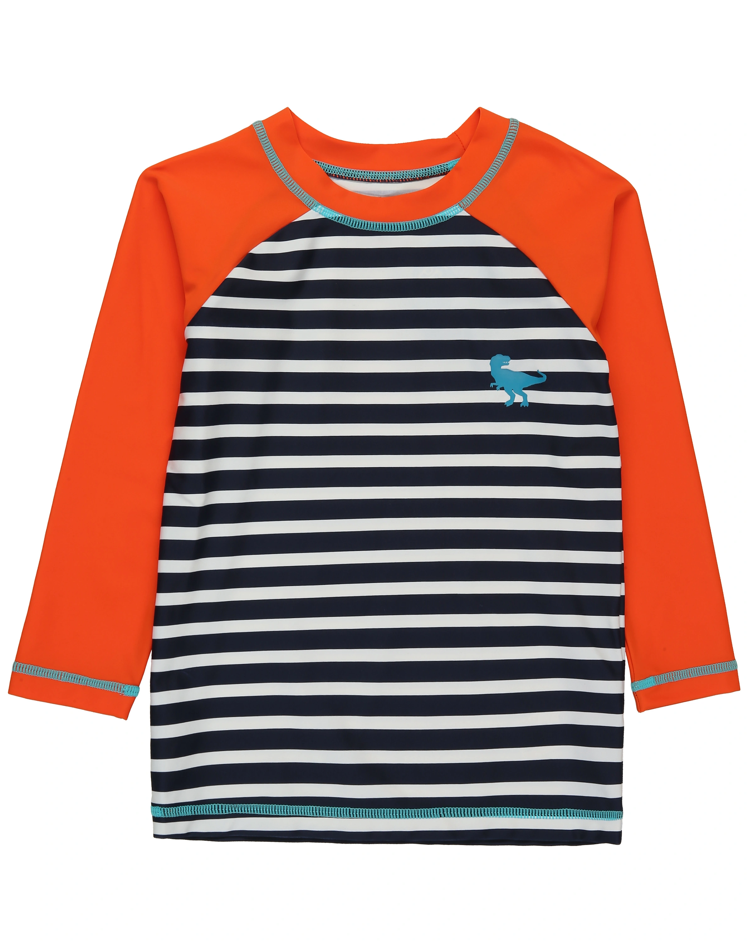 Langarm-Badeshirt DINO SILHOUETTE in orange