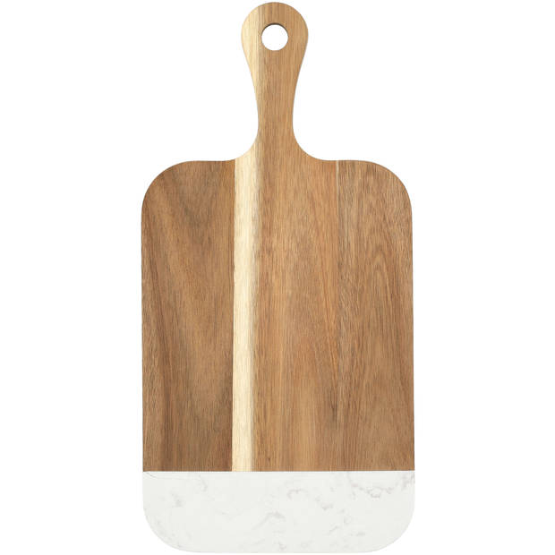 Blokker Serveerplank - Acaciahout en Marmer - 40x20 cm