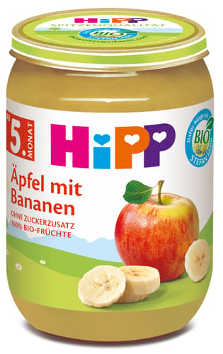 HiPP Bio Äpfel mit Bananen ab 5. Monat