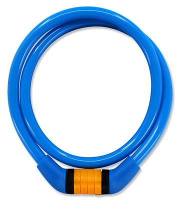 Antivol de vélo Enfant et Adulte |Bleu |Crazy Safety |Coloré et Facile à Utiliser