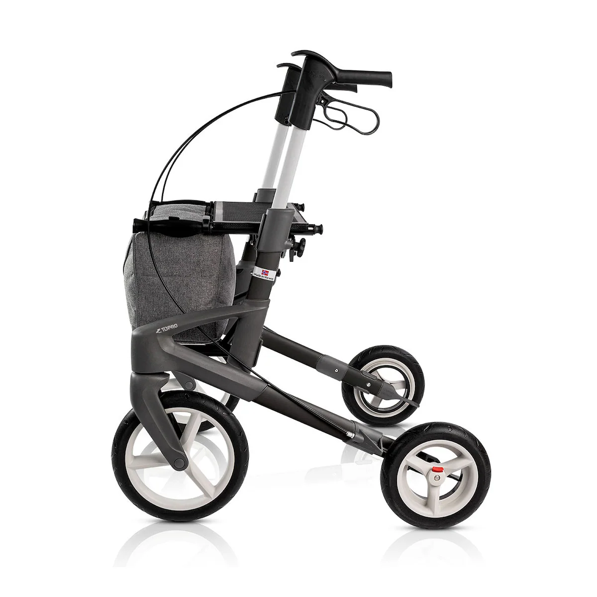 Topro - Rollator Olympos ATR M, faltbar, mit Tasche - schwarz