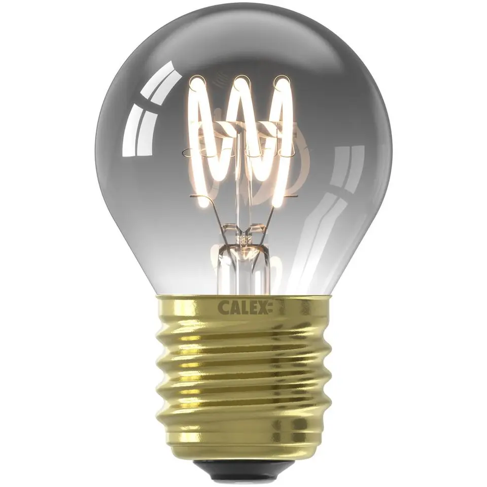 Calex LED kogellamp - titaniumkleur - E27 - 4W - 136LM - dimbaar