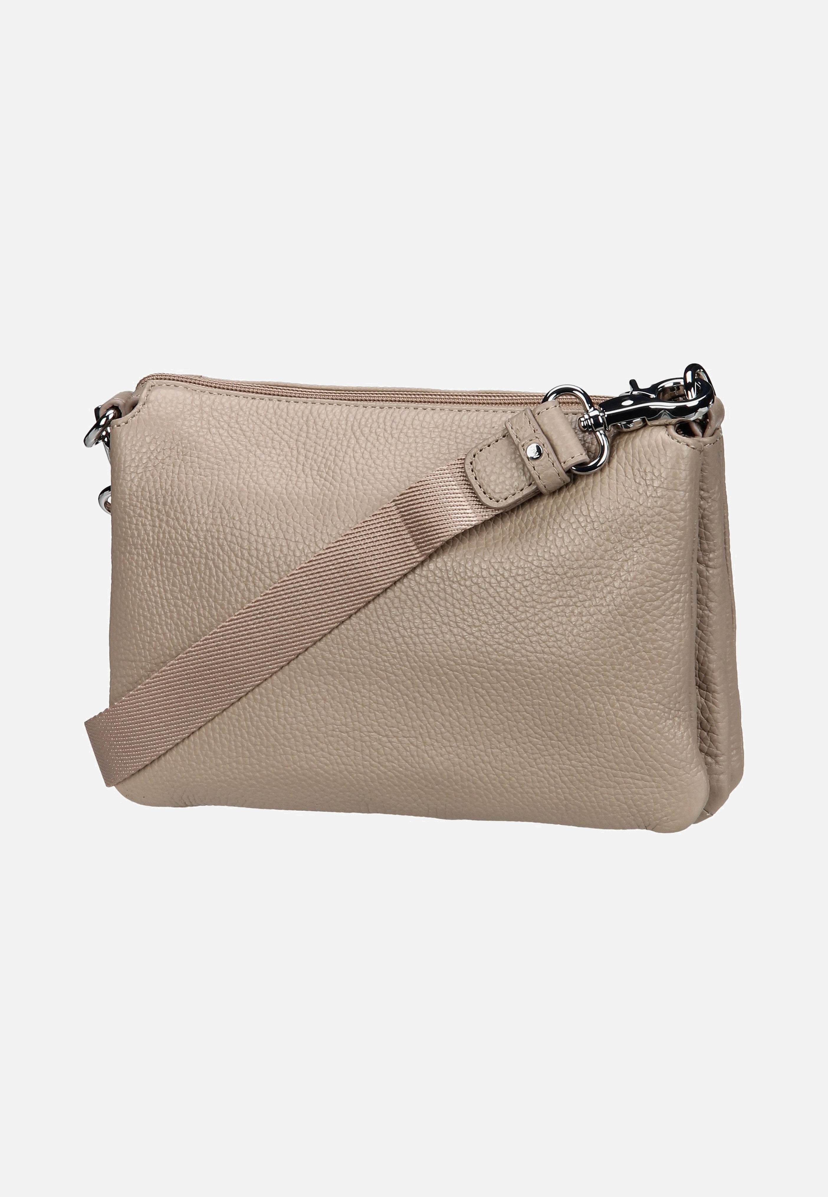 Mellow Leather Pochette FZT82 Warm Taupe - Crossbody Bag