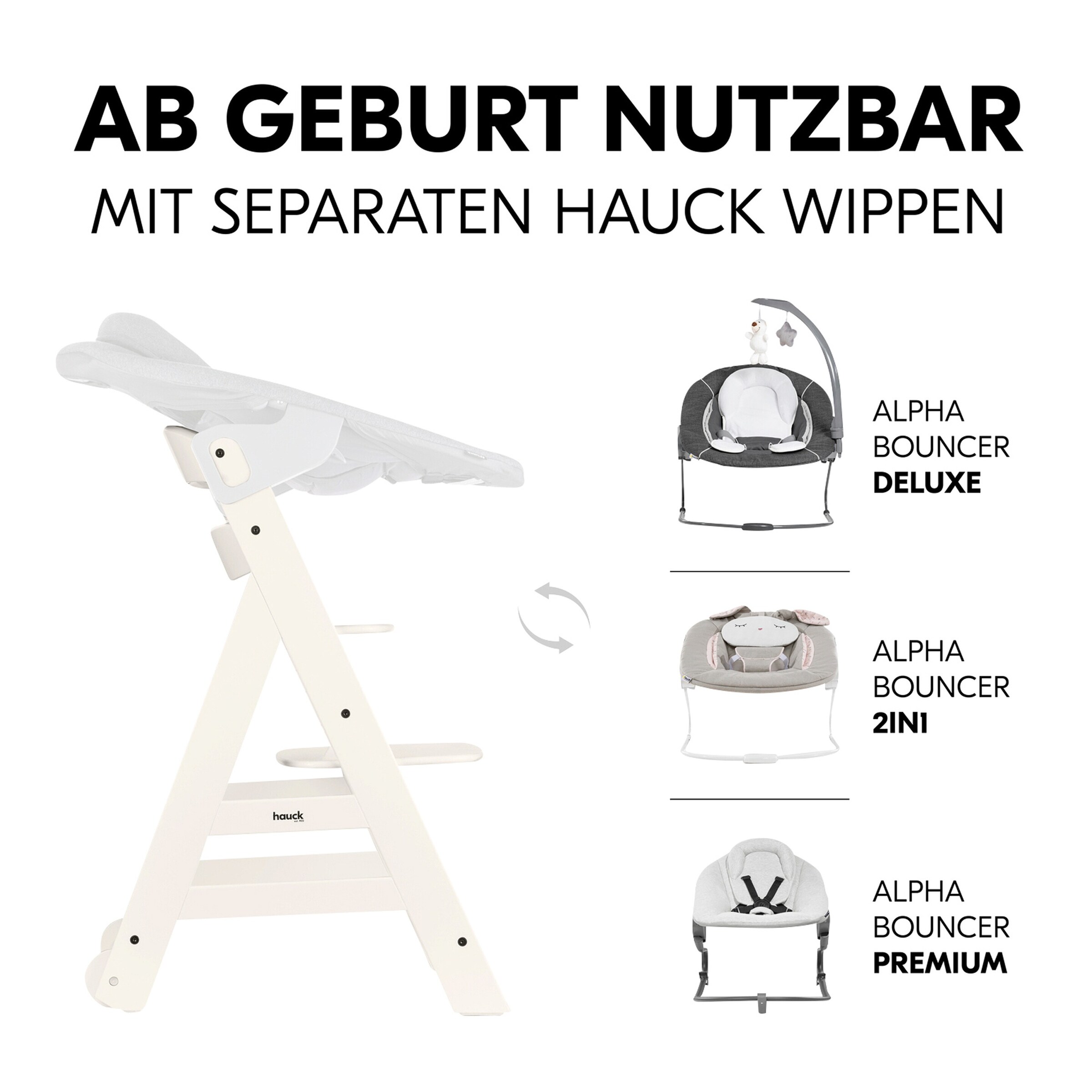 Hauck Hochstuhl Beta+ White
