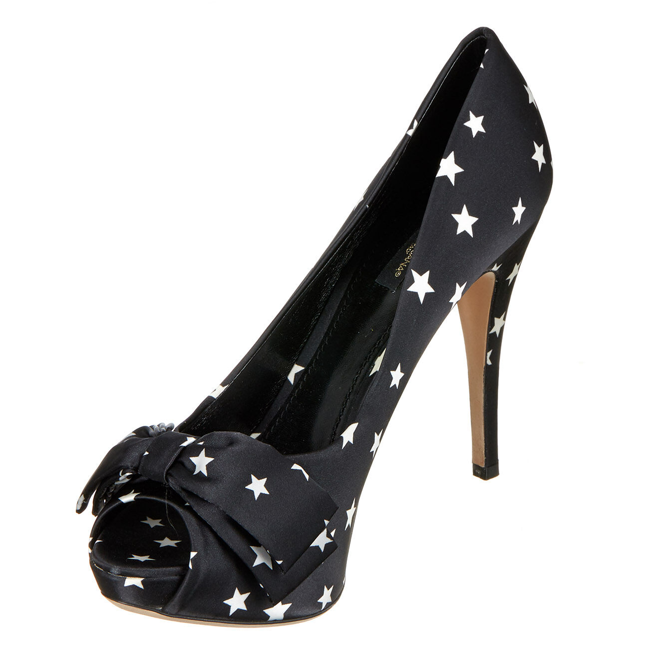 Dolce & Gabbana Escarpins Dolce & Gabbana étoilés noir/blanc - Talons 12 cm
