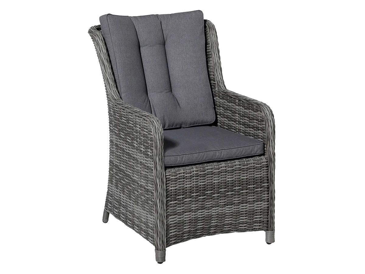 Madison Oxford grey outdoor wicker stoelkussen