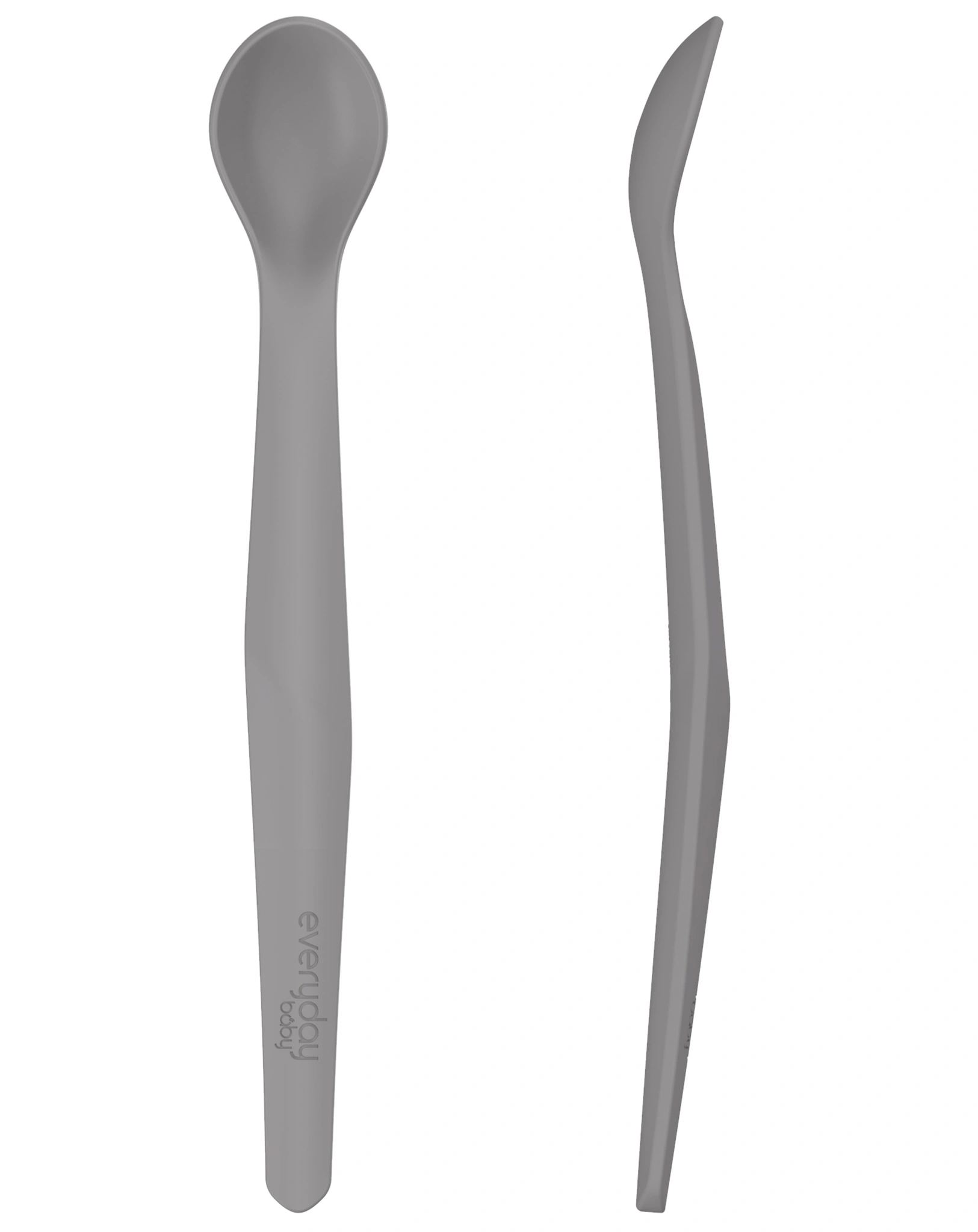 Silikon-Löffel EVERYDAY BABY - EAT & LEARN 2er Set in grau