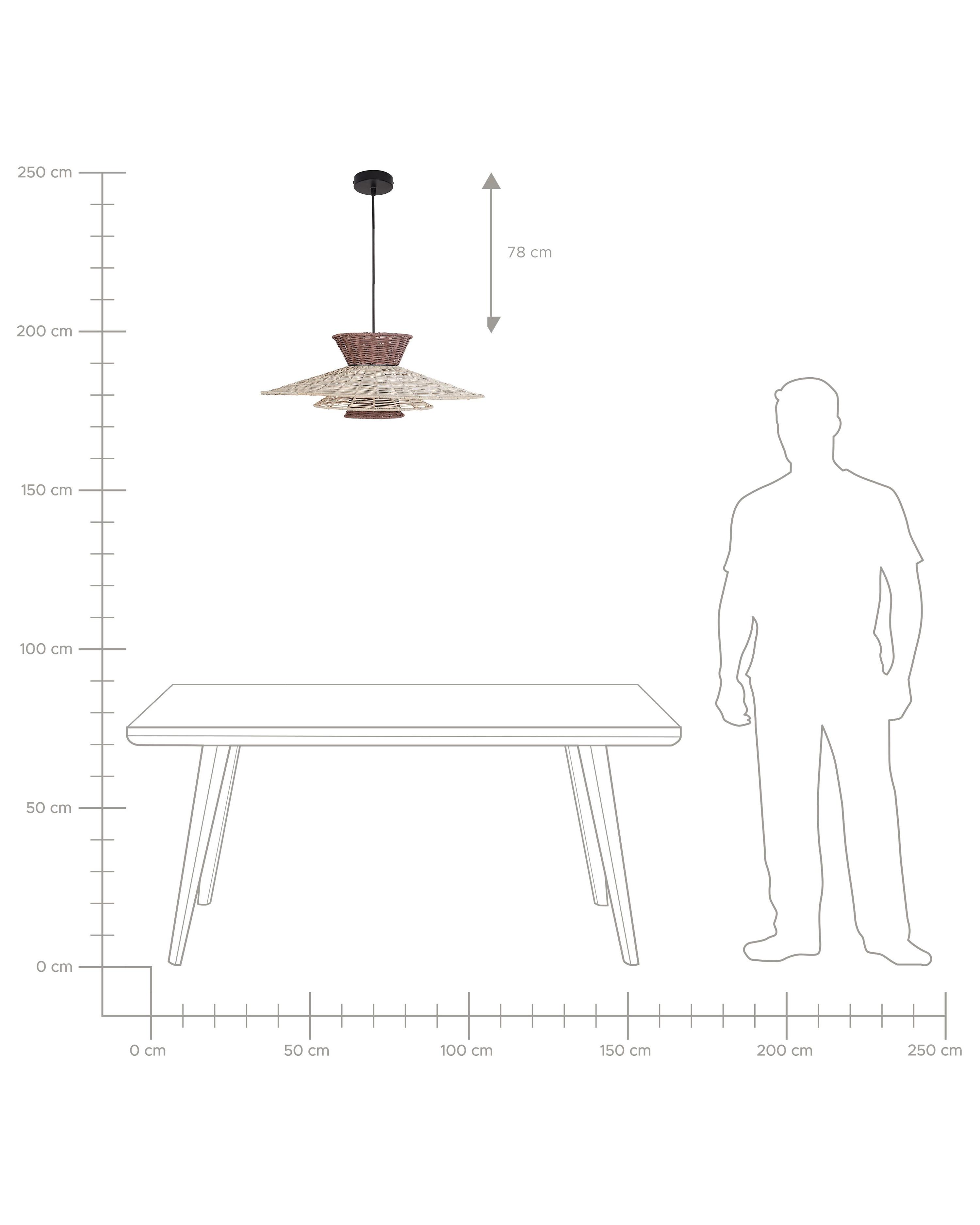 Hanglamp KABOMPO Rotan Bruin