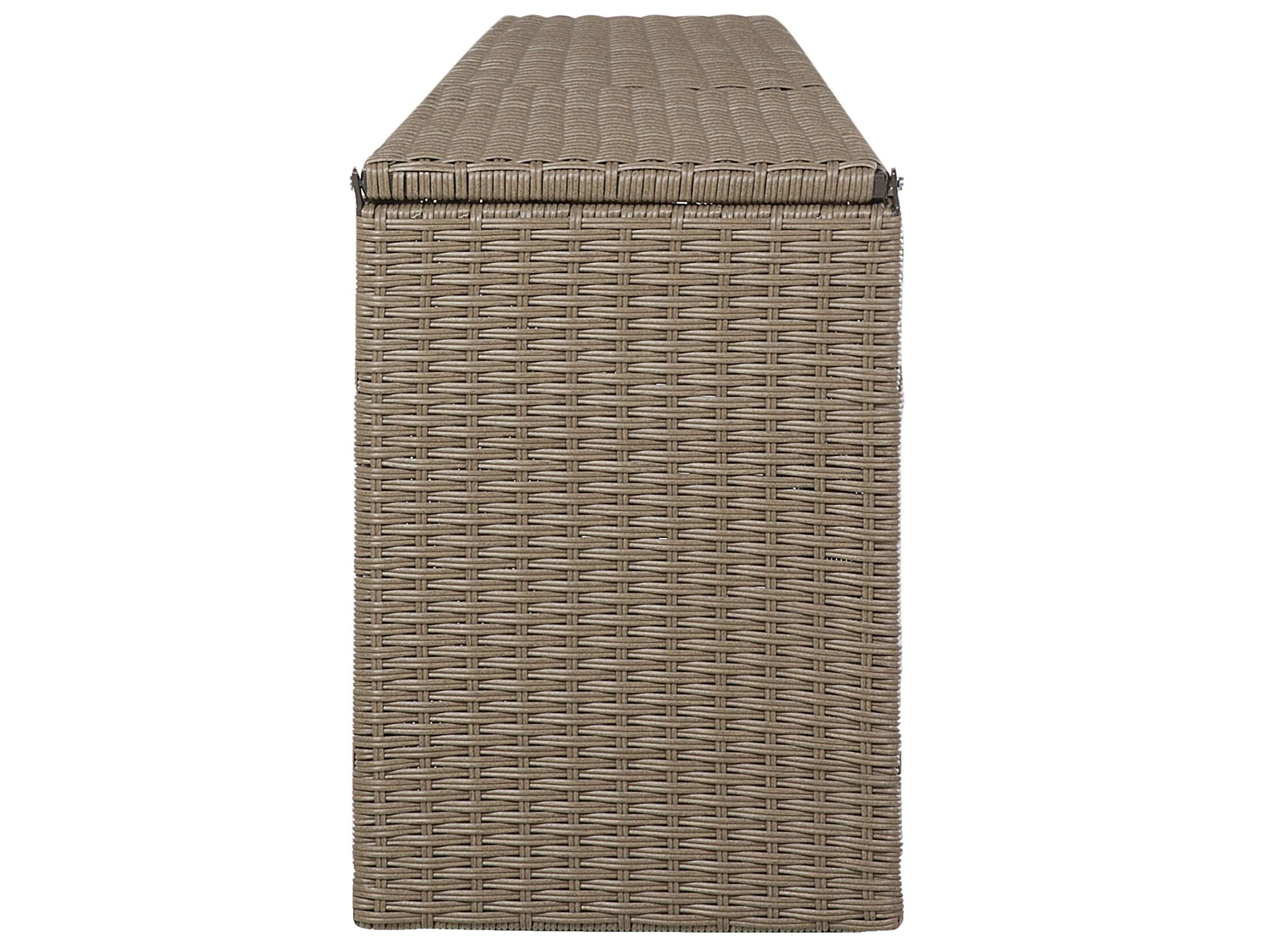 Loungeset met tafel 9-zits SEVERO PE rotan Bruin