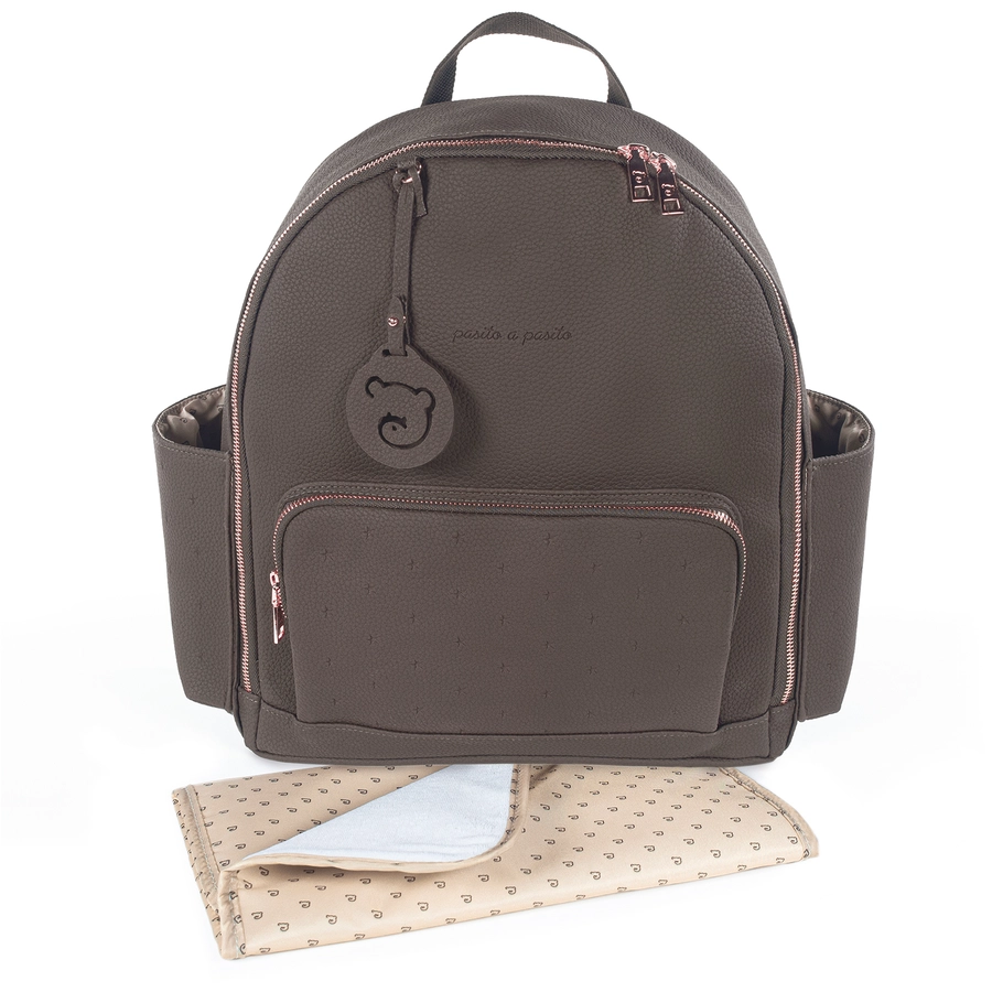 pasito a pasito Wickelrucksack Sterne  braun