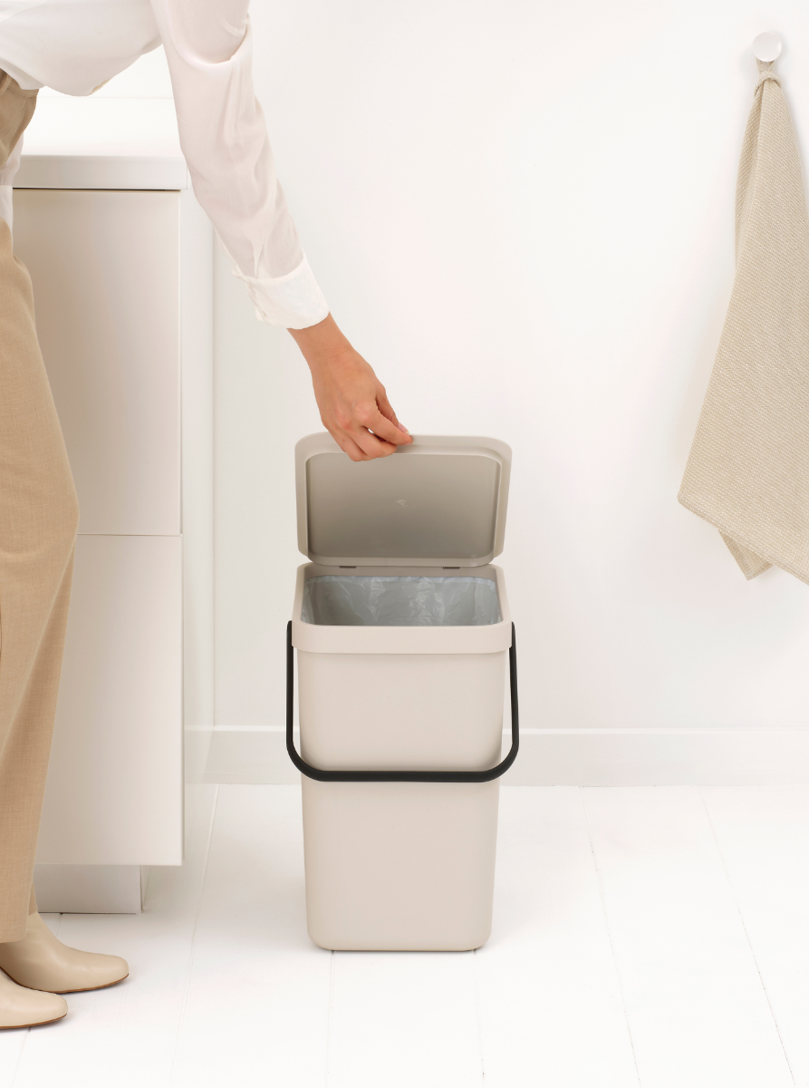 Sort & Go afvalemmer, 25 liter - Soft Beige