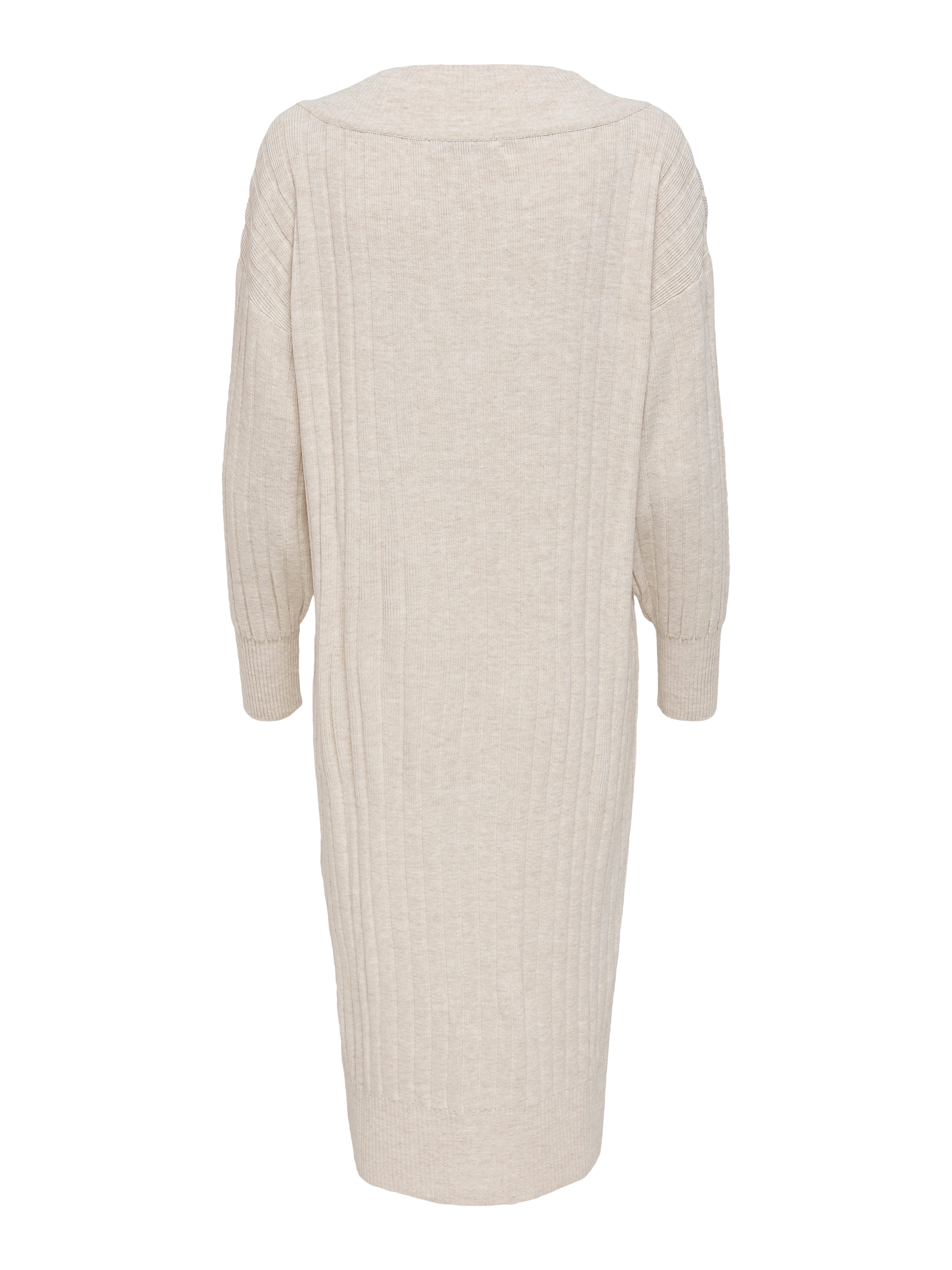 ONLY Strickkleid »ONLNEW TESSA L/S MIDI V DRESS« mit tiefem V-Ausschnitt mit breiter Blende