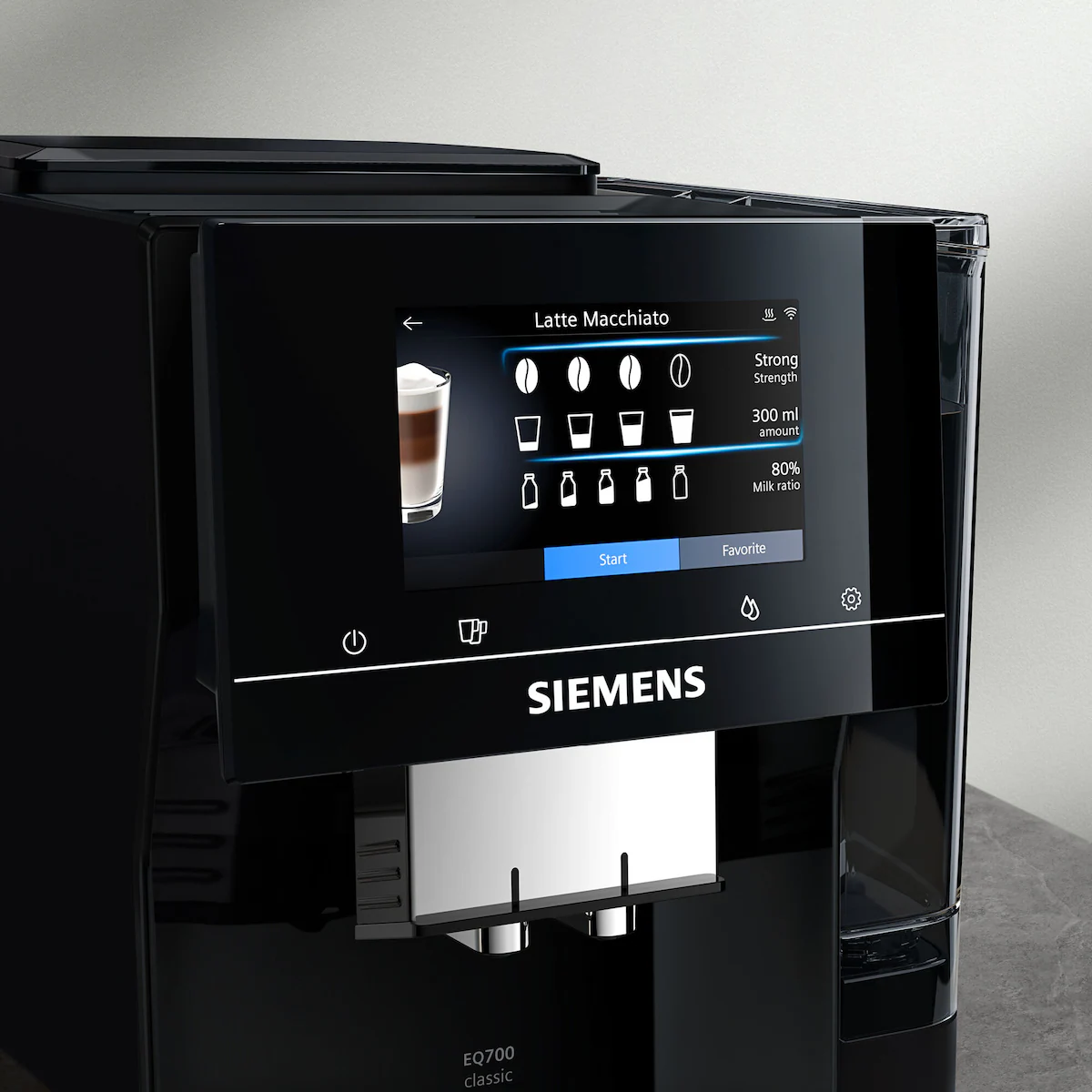 Siemens EQ700 Classic automatisk kaffemaskin TP713R09 (sort)