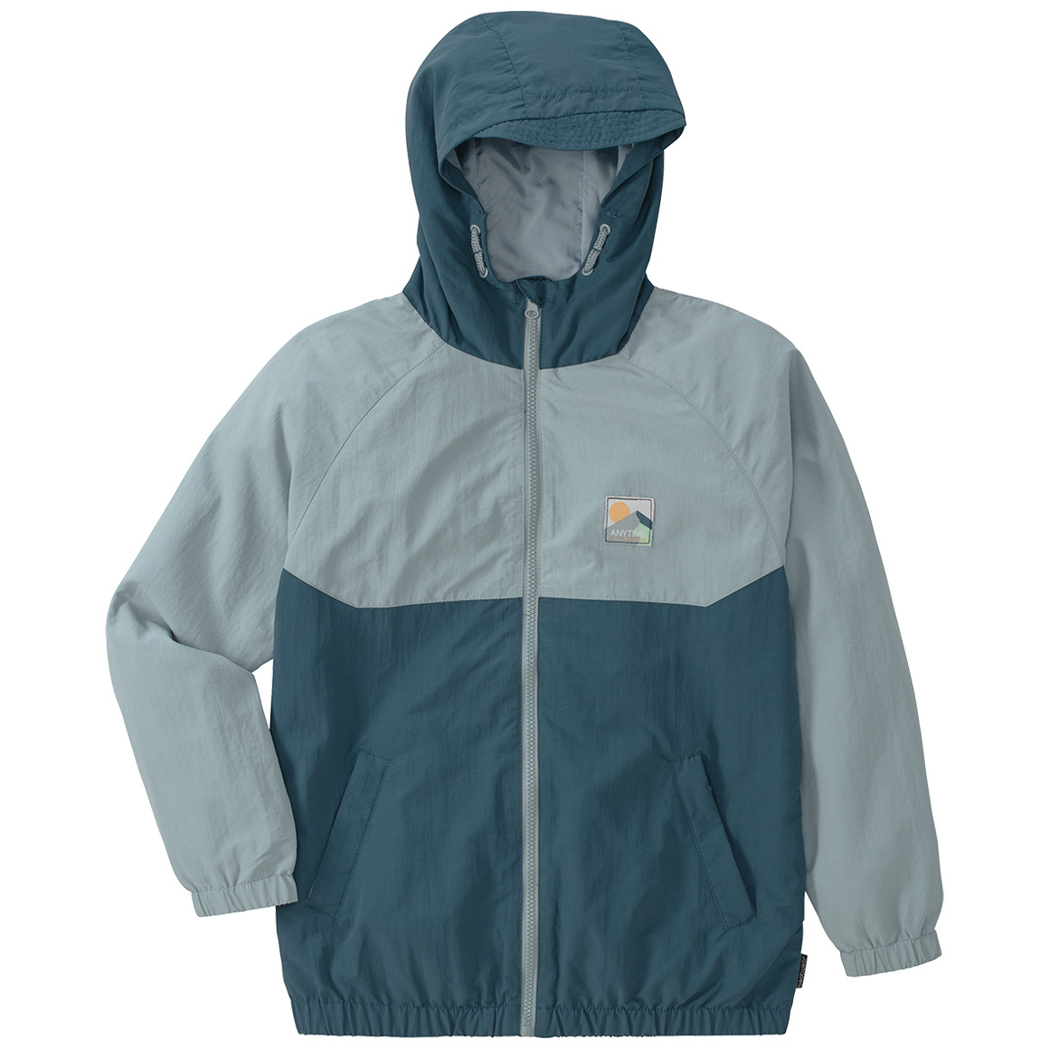 Jungen Jacke mit Farbteilern dunkelblau / hellblau