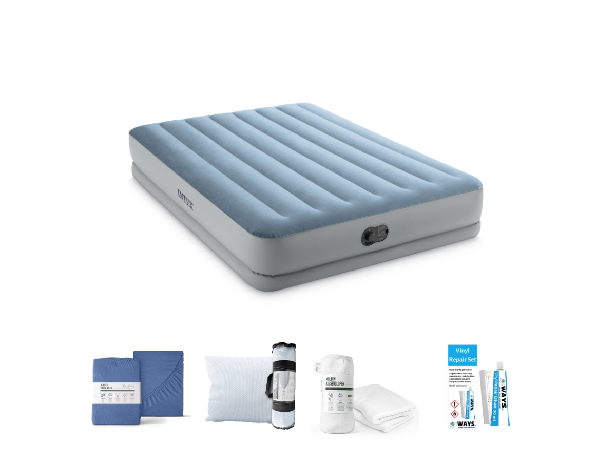 Intex Comfort 203 x 152 cm Luchtbedset - 5-delig