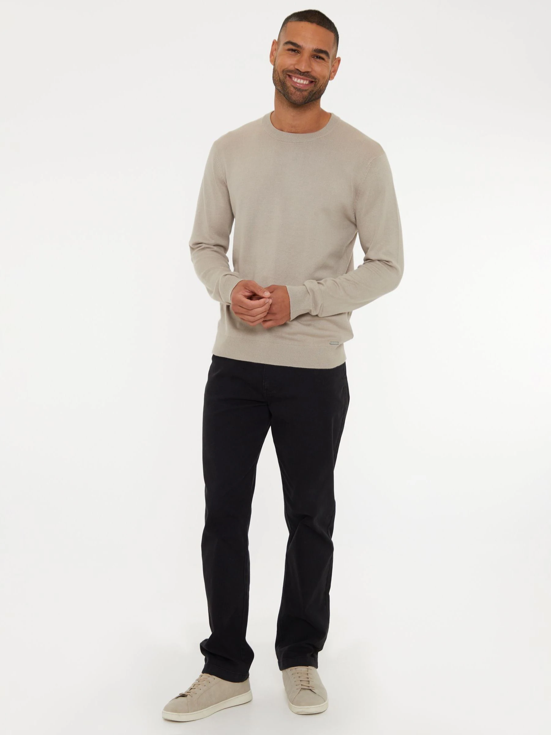 Zwart - Threadbare - Jeans met rechte pijpen en stretch