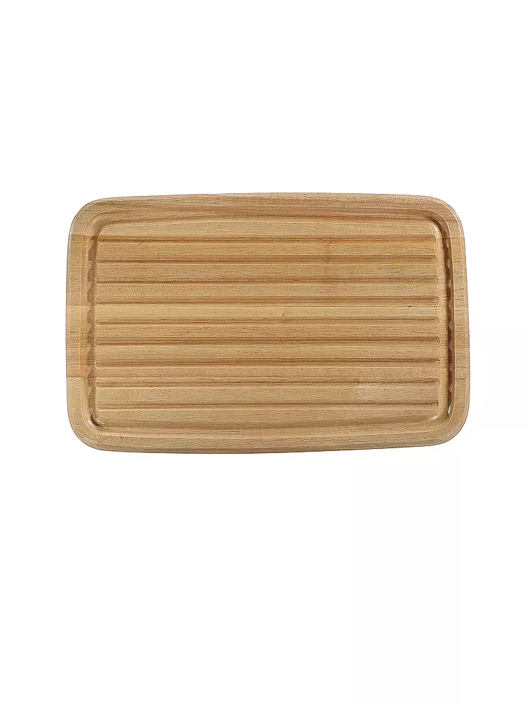 ZASSENHAUS Brotschneidbrett Gummibaum 42x27,5cm beige
