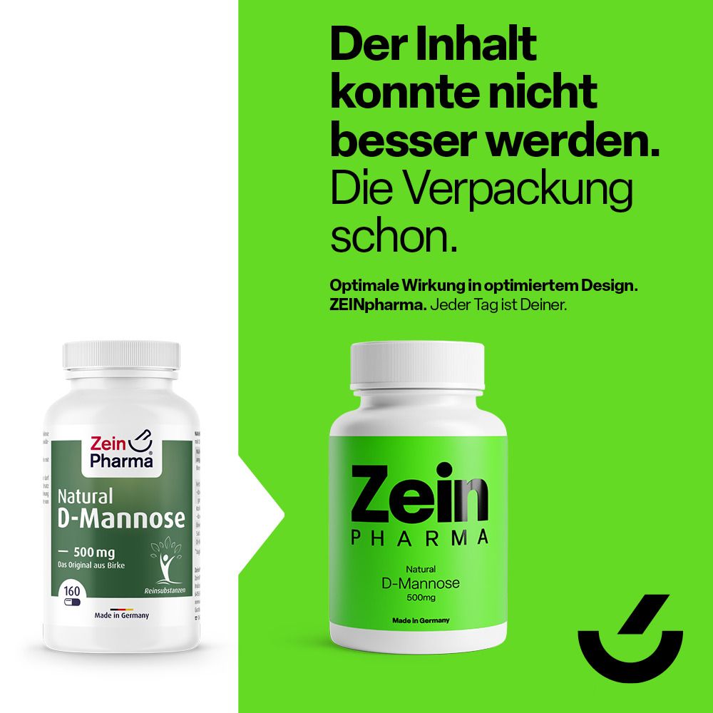ZeinPharma® Natural D Mannose Kapseln 500 mg