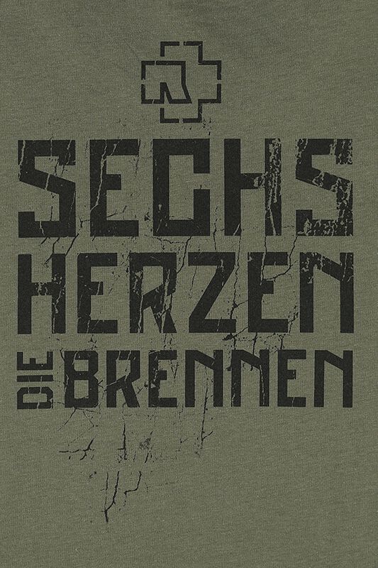 6 Herzen | Rammstein T-Shirt Manches courtes