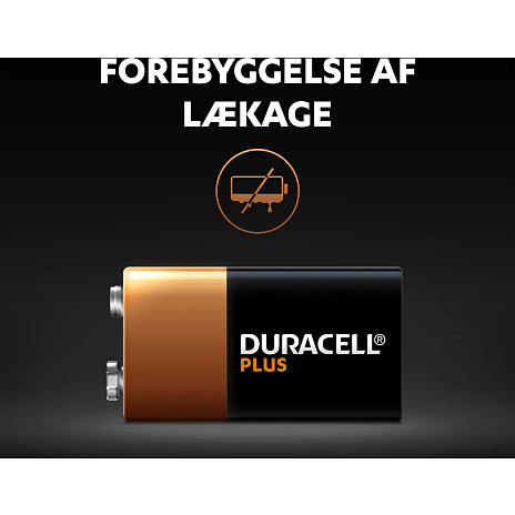 Duracell Plus 9V batterier