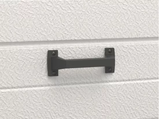 Porte de garage sectionnelle à cassette blanc motorisée L254 x H218 cm - CAOPAS