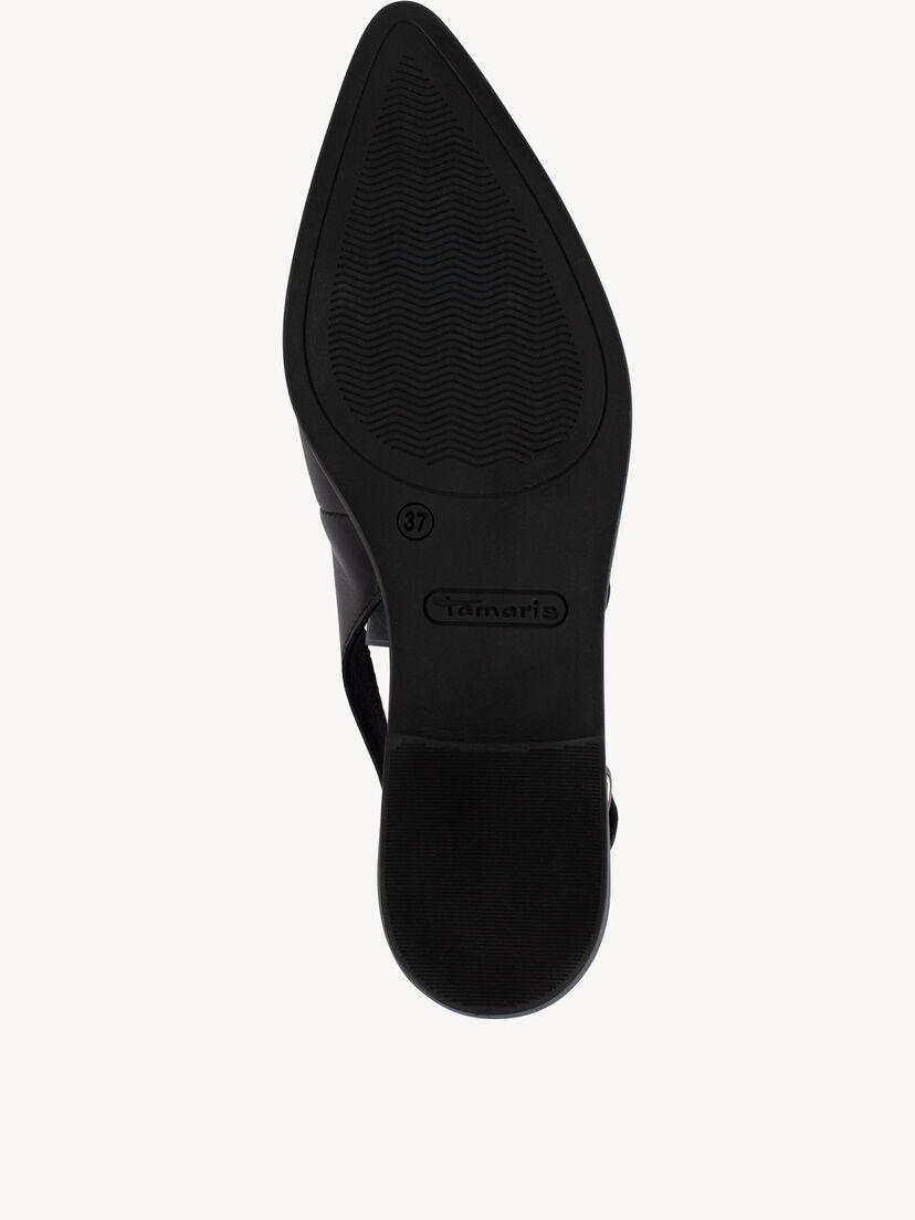 Leren Slingpumps - zwart