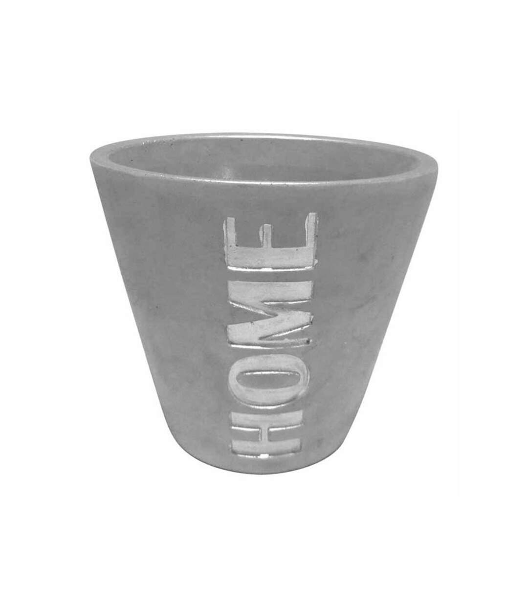 Paris Prix - Cache Pot Effet Béton home 13cm Argent