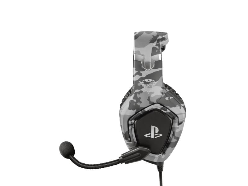 Trust Headset GXT 488 Forze-G PS4/PS5 Grau Gaming-Headset exklusiv für PS4 und PS5 mit einklappbarem Mikrofon und verstellbarem Kopfbügel