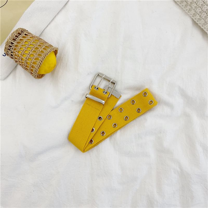 Carmola - Unisex canvas riem met dubbele ogen in 7 kleuren