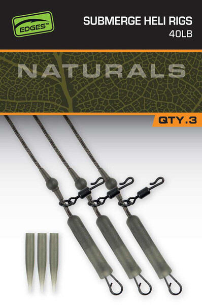 Fox Naturals Submerged Heli Rig Leaders 75cm (3 pcs)