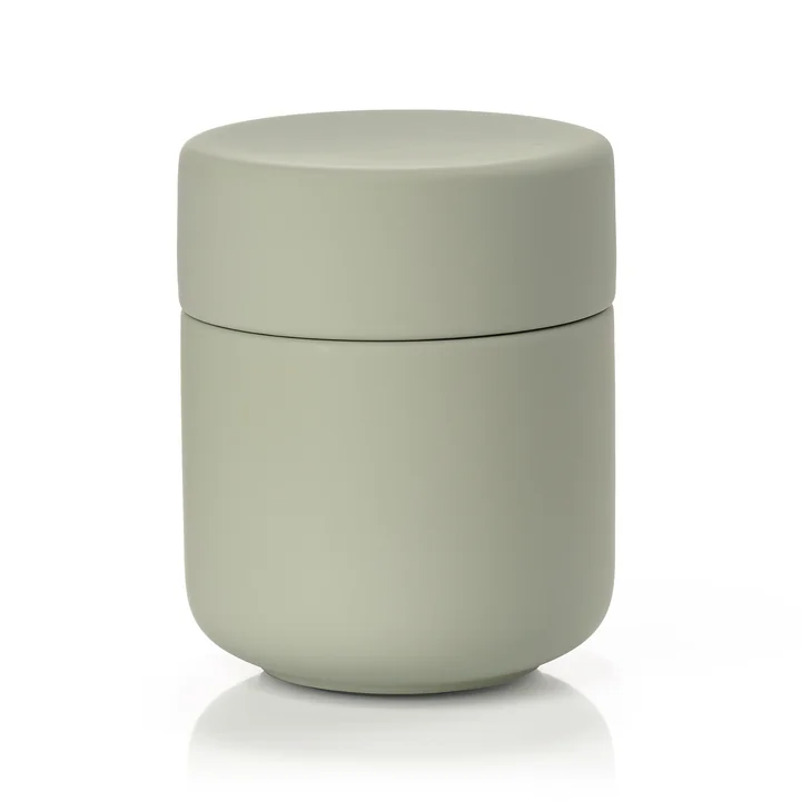 Zone Denmark - Ume Gefäss mit Deckel, eucalyptus green