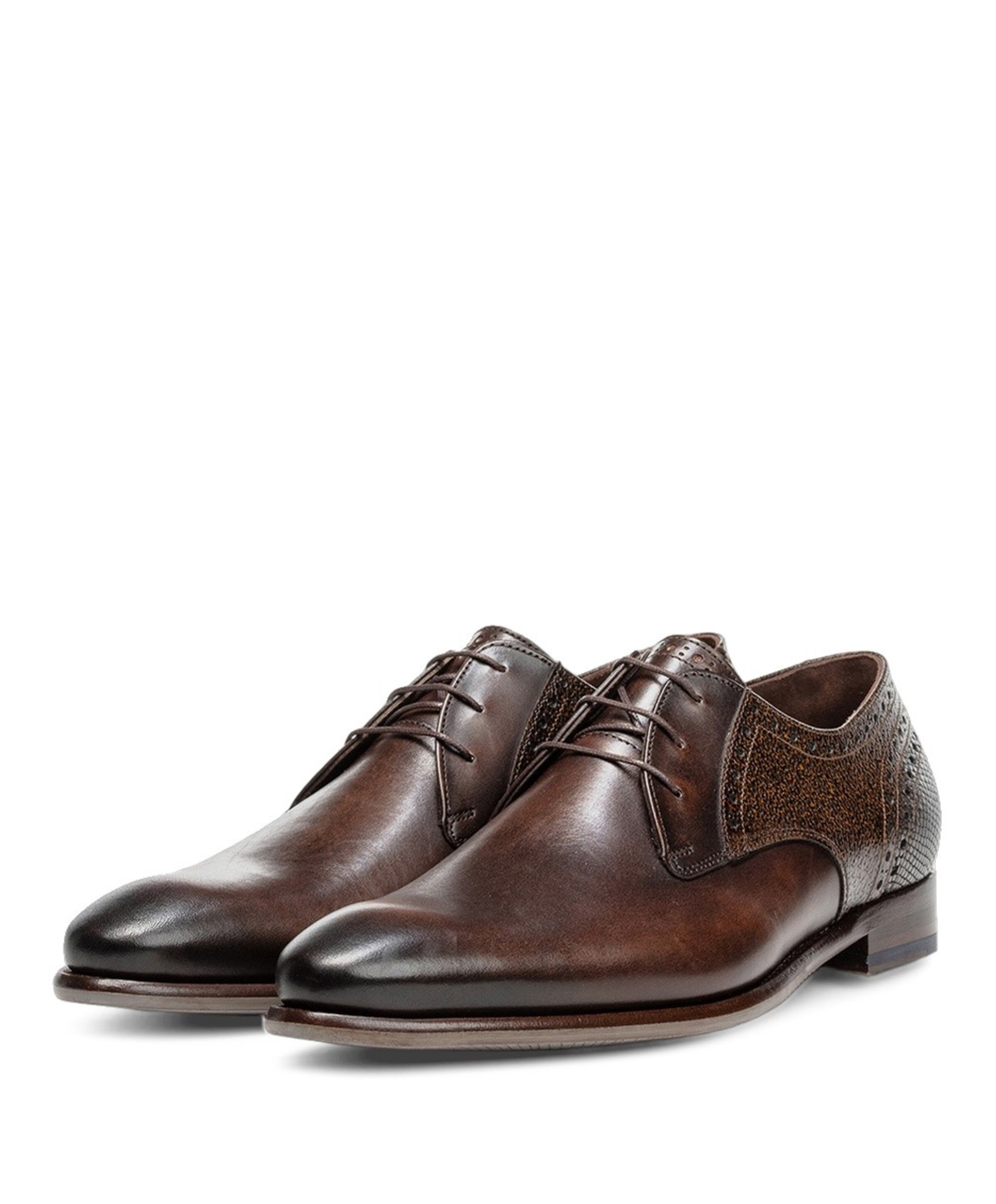 Floris van Bommel heren veterschoenen bruin