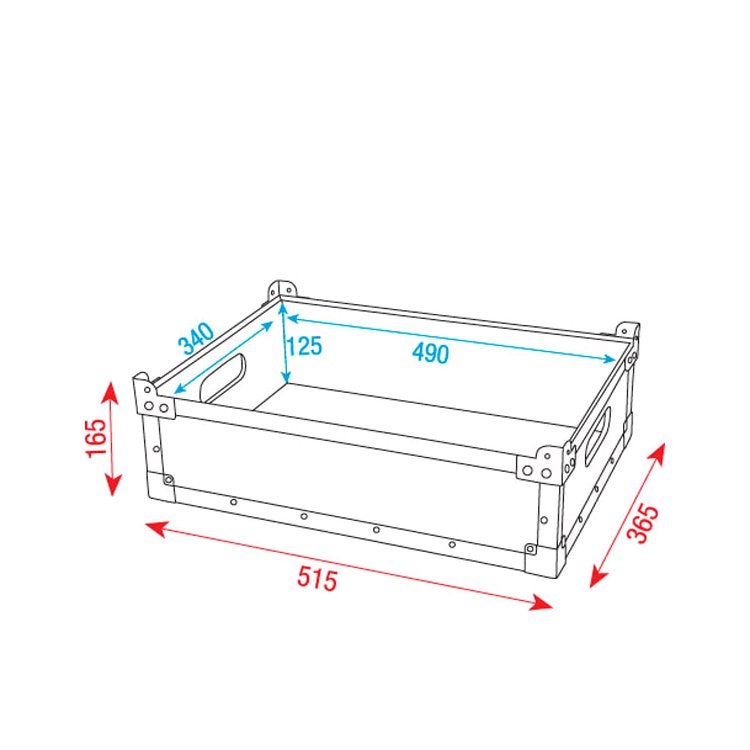 DAP H1 Stack Case Value Line transportcase 490x340x125mm