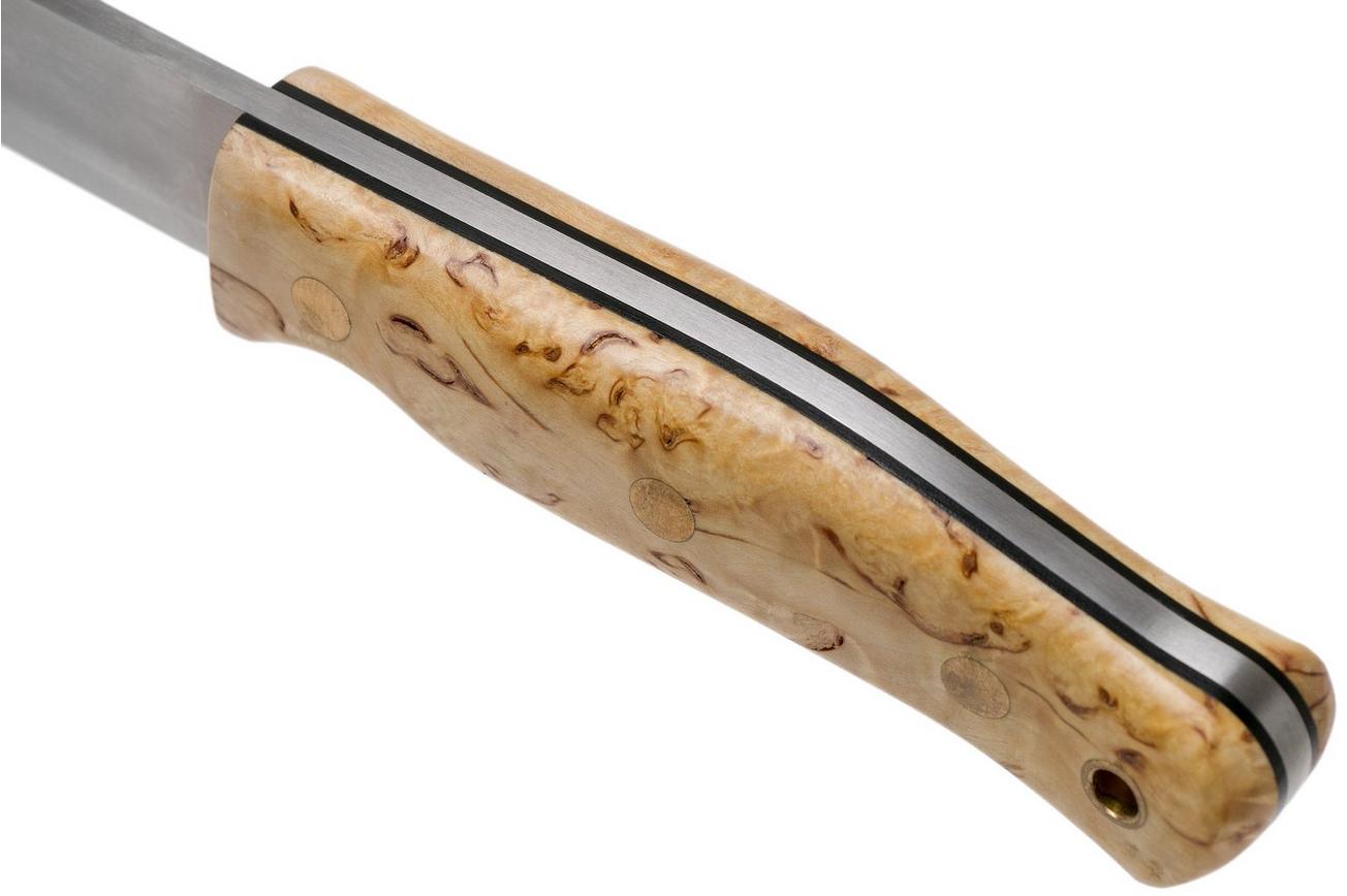 Casström No. 10 Swedish Forest Knife Curly Birch, Sleipner Scandi Grind 13104