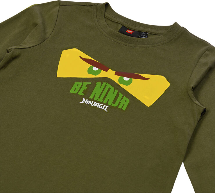 LEGO kidswear-LEGO børnetøj LWTANO 703 - T-SHIRT L/S Dark khaki