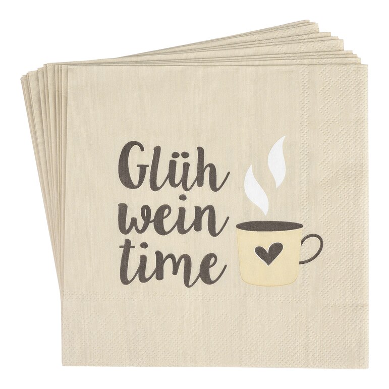 beige, L 16,5 x B 16,5 cm, 20 Stück